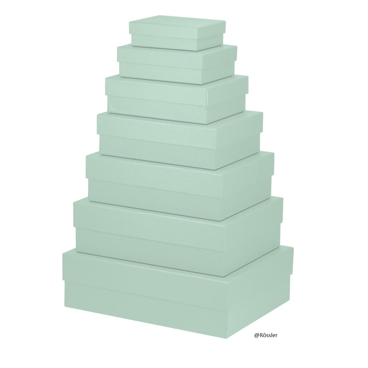 Geschenkschachteln 7er Set Mint